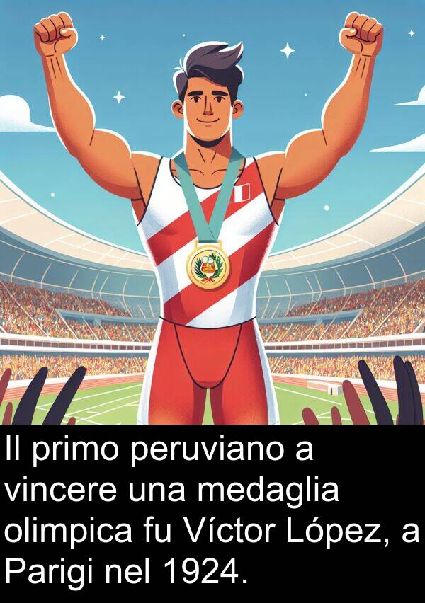 olimpica: Il primo peruviano a vincere una medaglia olimpica fu Víctor López, a Parigi nel 1924.