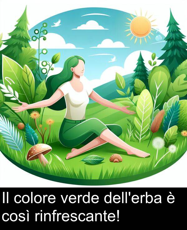 colore: Il colore verde dell'erba è così rinfrescante!