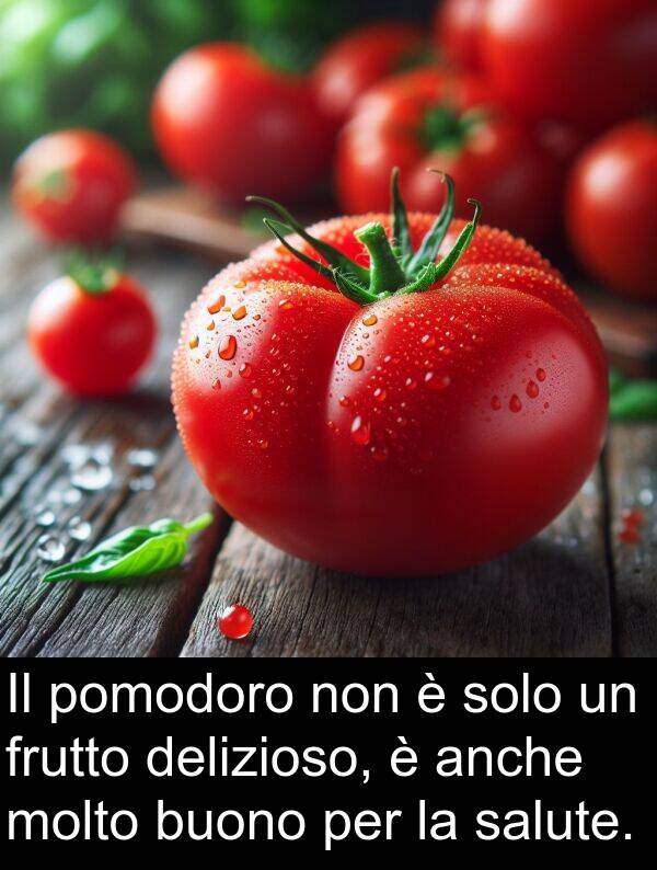 frutto: Il pomodoro non è solo un frutto delizioso, è anche molto buono per la salute.