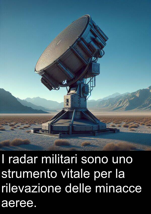 aeree: I radar militari sono uno strumento vitale per la rilevazione delle minacce aeree.