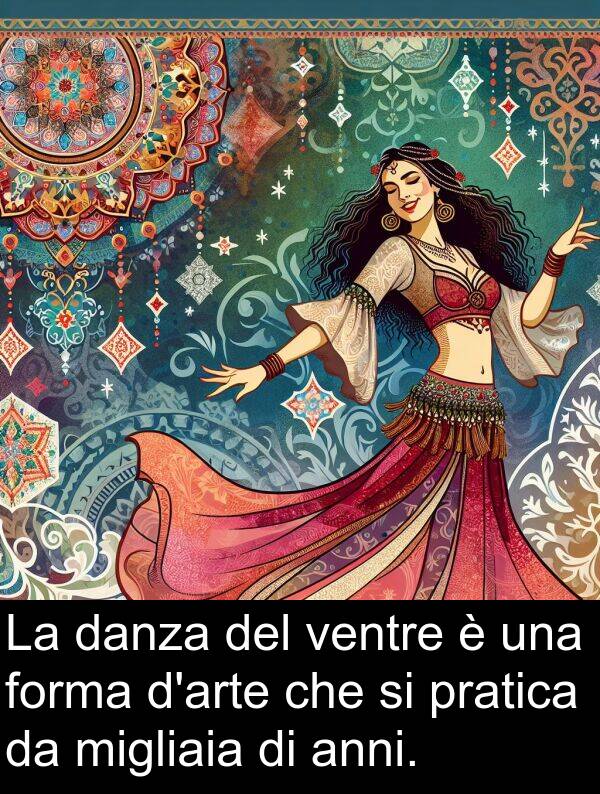 migliaia: La danza del ventre è una forma d'arte che si pratica da migliaia di anni.