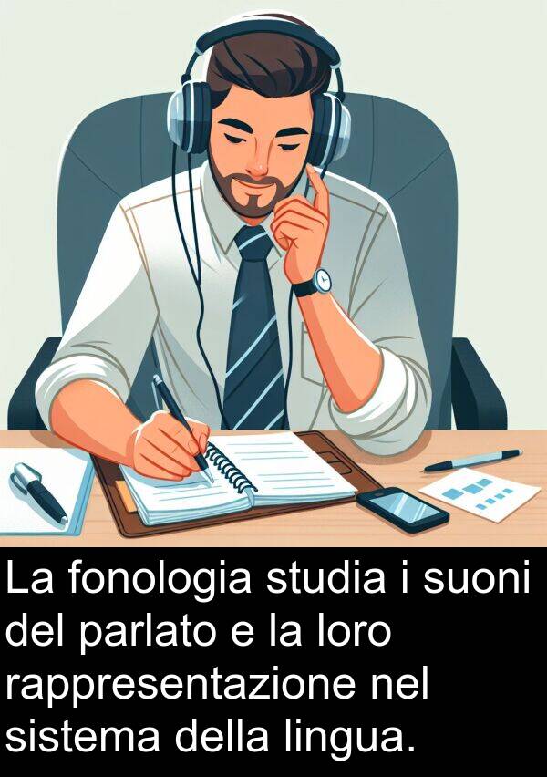 fonologia: La fonologia studia i suoni del parlato e la loro rappresentazione nel sistema della lingua.