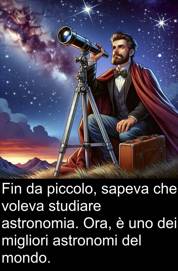 sapeva: Fin da piccolo, sapeva che voleva studiare astronomia. Ora, è uno dei migliori astronomi del mondo.