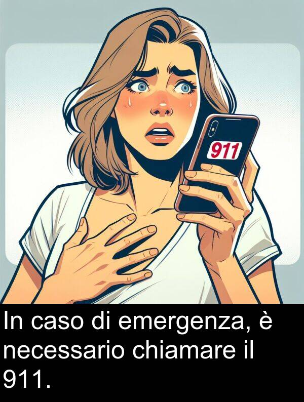 emergenza: In caso di emergenza, è necessario chiamare il 911.