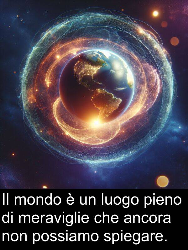 possiamo: Il mondo è un luogo pieno di meraviglie che ancora non possiamo spiegare.