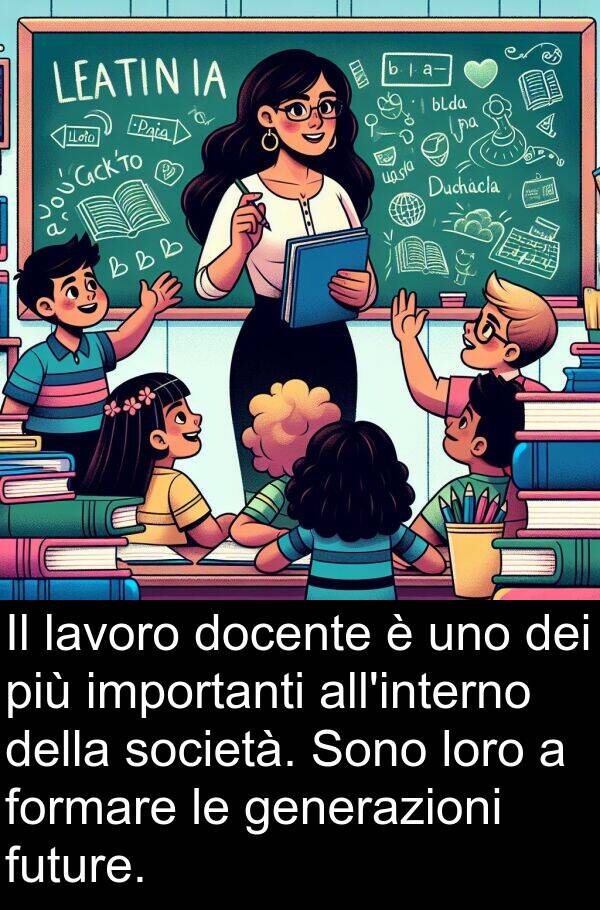 generazioni: Il lavoro docente è uno dei più importanti all'interno della società. Sono loro a formare le generazioni future.