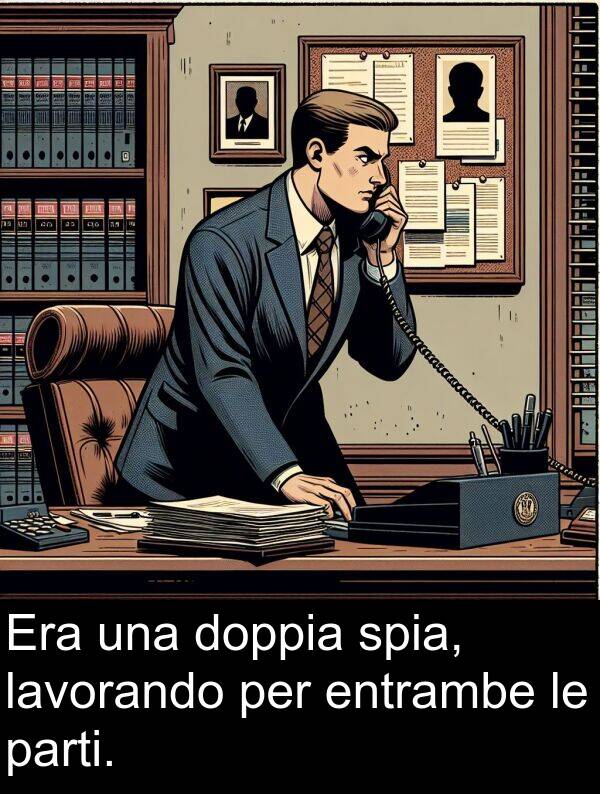 doppia: Era una doppia spia, lavorando per entrambe le parti.