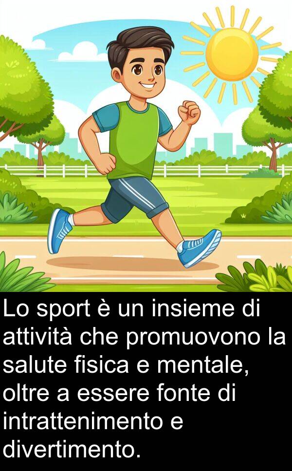sport: Lo sport è un insieme di attività che promuovono la salute fisica e mentale, oltre a essere fonte di intrattenimento e divertimento.