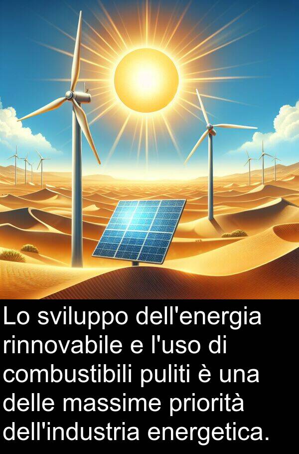 puliti: Lo sviluppo dell'energia rinnovabile e l'uso di combustibili puliti è una delle massime priorità dell'industria energetica.
