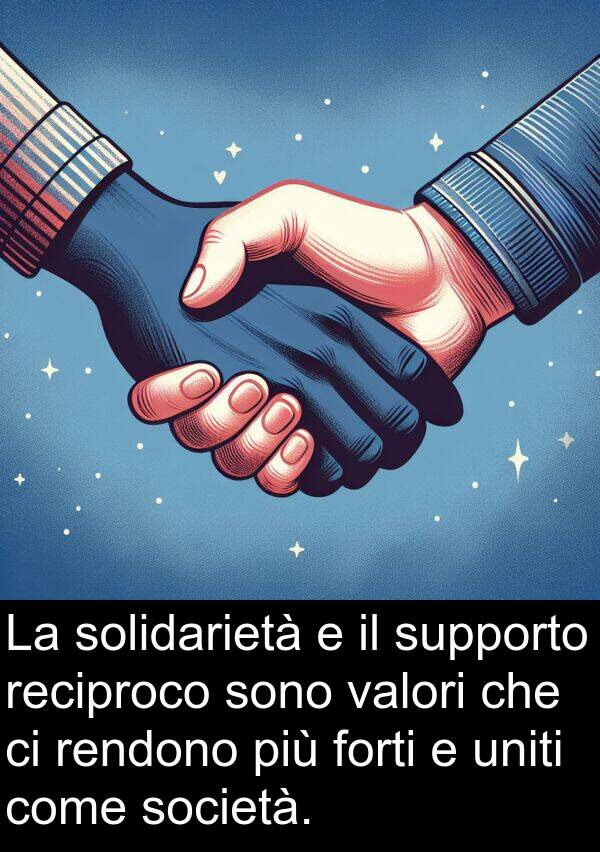 reciproco: La solidarietà e il supporto reciproco sono valori che ci rendono più forti e uniti come società.