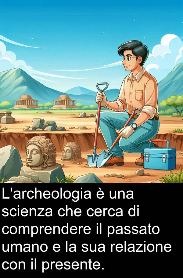 umano: L'archeologia è una scienza che cerca di comprendere il passato umano e la sua relazione con il presente.