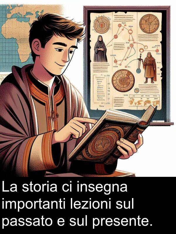 passato: La storia ci insegna importanti lezioni sul passato e sul presente.