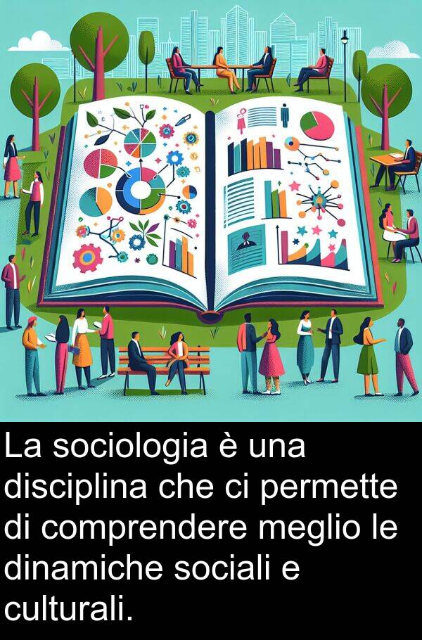 comprendere: La sociologia è una disciplina che ci permette di comprendere meglio le dinamiche sociali e culturali.
