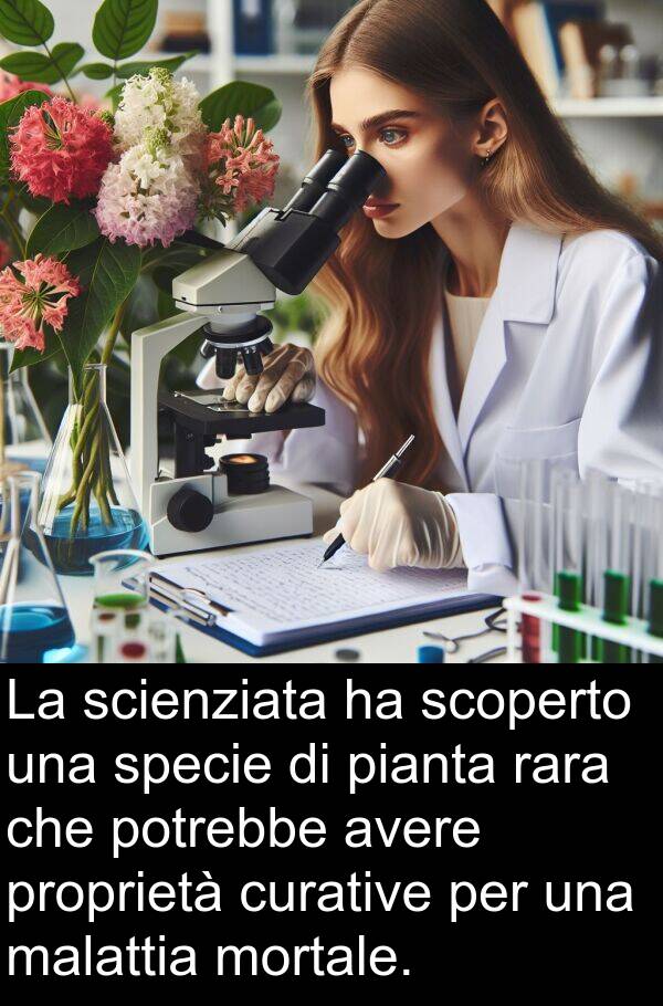 rara: La scienziata ha scoperto una specie di pianta rara che potrebbe avere proprietà curative per una malattia mortale.