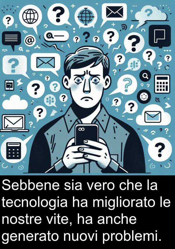 generato: Sebbene sia vero che la tecnologia ha migliorato le nostre vite, ha anche generato nuovi problemi.