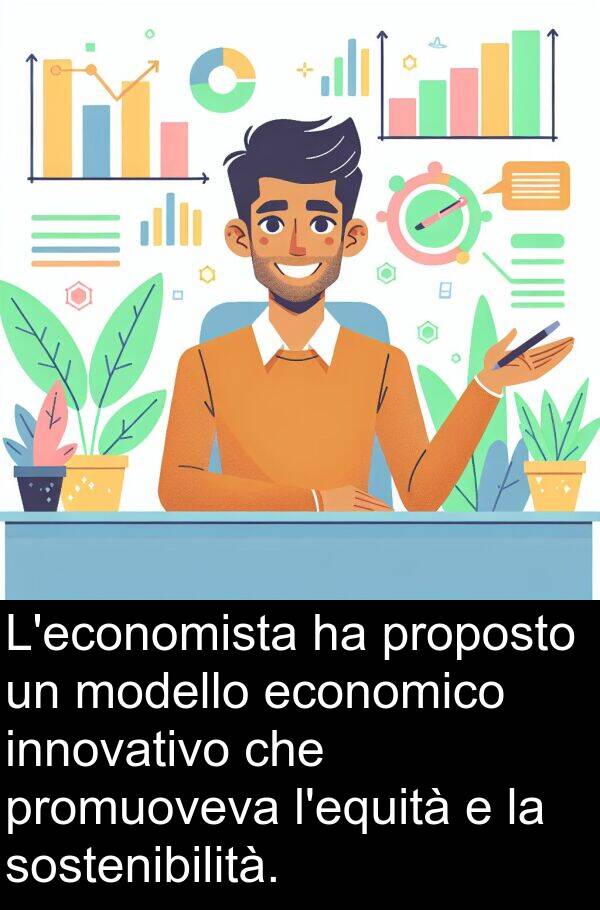 promuoveva: L'economista ha proposto un modello economico innovativo che promuoveva l'equità e la sostenibilità.