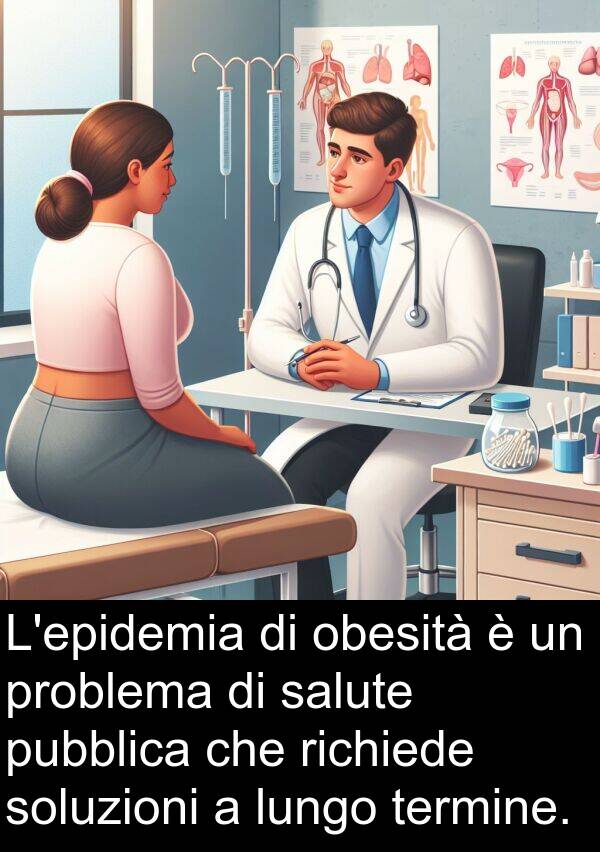 obesità: L'epidemia di obesità è un problema di salute pubblica che richiede soluzioni a lungo termine.