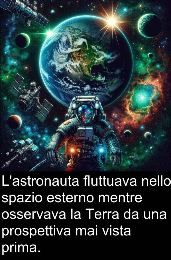 spazio: L'astronauta fluttuava nello spazio esterno mentre osservava la Terra da una prospettiva mai vista prima.