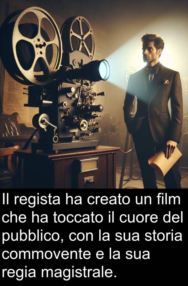 commovente: Il regista ha creato un film che ha toccato il cuore del pubblico, con la sua storia commovente e la sua regia magistrale.