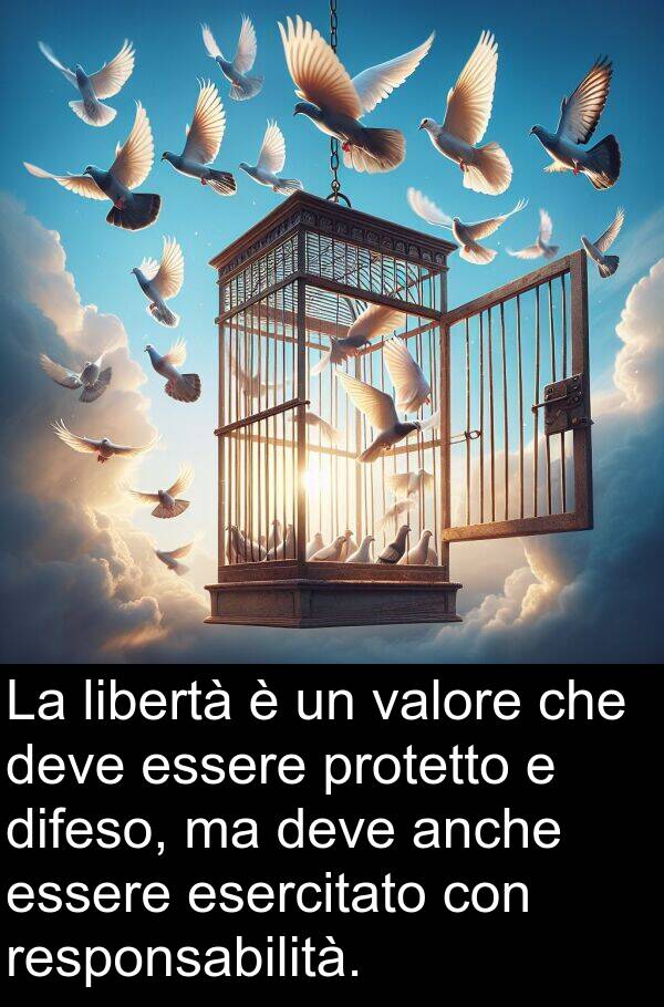 anche: La libertà è un valore che deve essere protetto e difeso, ma deve anche essere esercitato con responsabilità.