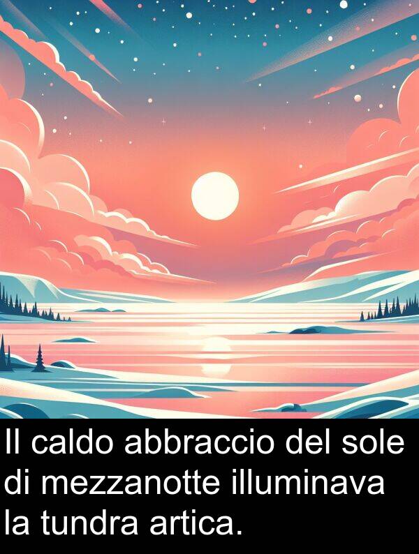 artica: Il caldo abbraccio del sole di mezzanotte illuminava la tundra artica.