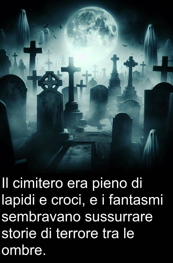lapidi: Il cimitero era pieno di lapidi e croci, e i fantasmi sembravano sussurrare storie di terrore tra le ombre.