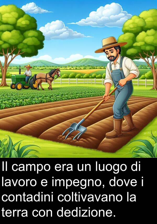 coltivavano: Il campo era un luogo di lavoro e impegno, dove i contadini coltivavano la terra con dedizione.