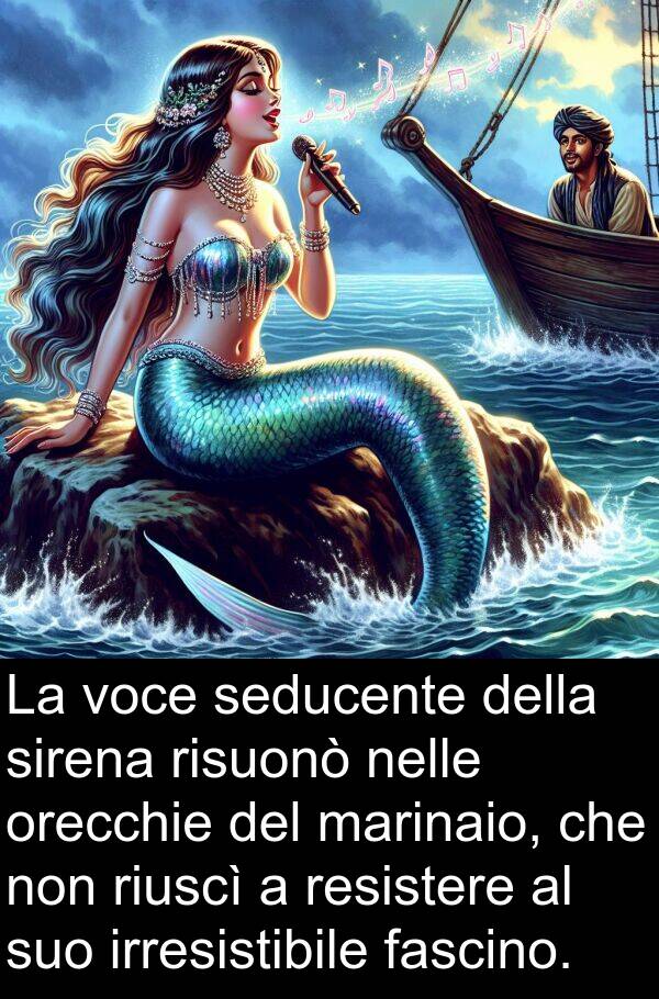 risuonò: La voce seducente della sirena risuonò nelle orecchie del marinaio, che non riuscì a resistere al suo irresistibile fascino.