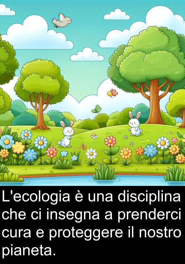 pianeta: L'ecologia è una disciplina che ci insegna a prenderci cura e proteggere il nostro pianeta.