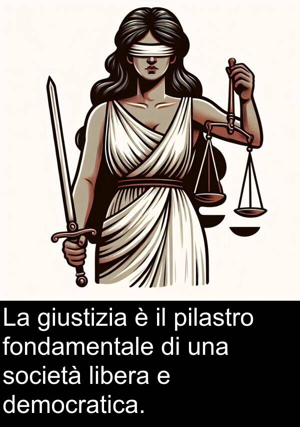 pilastro: La giustizia è il pilastro fondamentale di una società libera e democratica.
