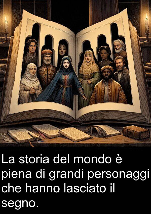 grandi: La storia del mondo è piena di grandi personaggi che hanno lasciato il segno.