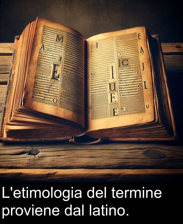 dal: L'etimologia del termine proviene dal latino.