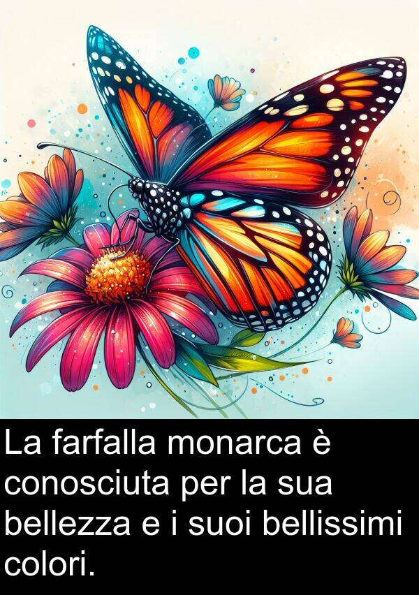 farfalla: La farfalla monarca è conosciuta per la sua bellezza e i suoi bellissimi colori.