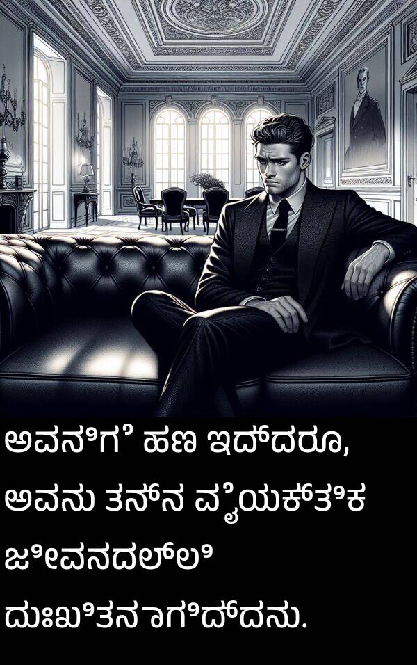 ವೈಯಕ್ತಿಕ: ಅವನಿಗೆ ಹಣ ಇದ್ದರೂ, ಅವನು ತನ್ನ ವೈಯಕ್ತಿಕ ಜೀವನದಲ್ಲಿ ದುಃಖಿತನಾಗಿದ್ದನು.