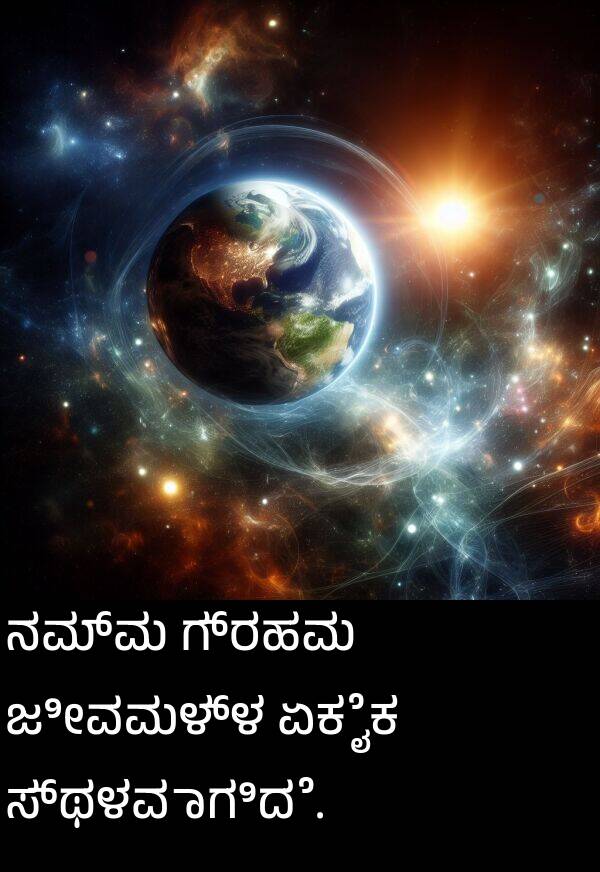 ಸ್ಥಳವಾಗಿದೆ: ನಮ್ಮ ಗ್ರಹವು ಜೀವವುಳ್ಳ ಏಕೈಕ ಸ್ಥಳವಾಗಿದೆ.