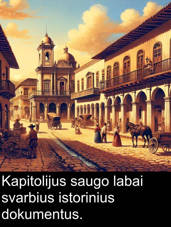 svarbius: Kapitolijus saugo labai svarbius istorinius dokumentus.