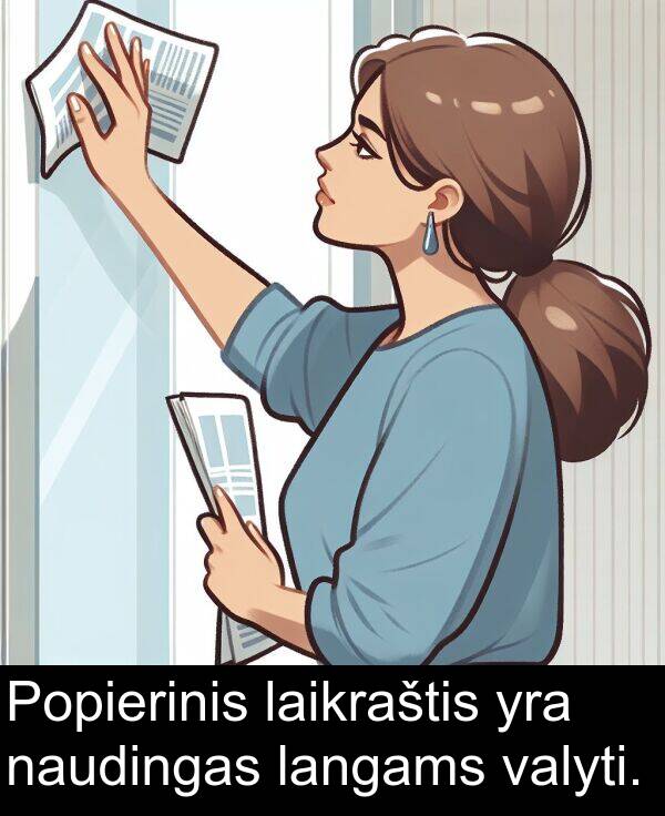 naudingas: Popierinis laikraštis yra naudingas langams valyti.