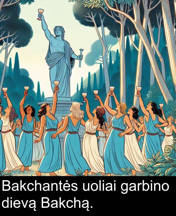 uoliai: Bakchantės uoliai garbino dievą Bakchą.