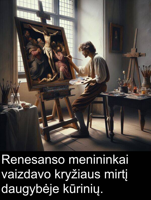 vaizdavo: Renesanso menininkai vaizdavo kryžiaus mirtį daugybėje kūrinių.
