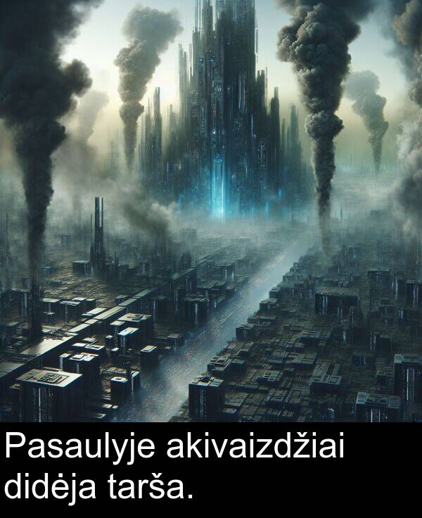 akivaizdžiai: Pasaulyje akivaizdžiai didėja tarša.