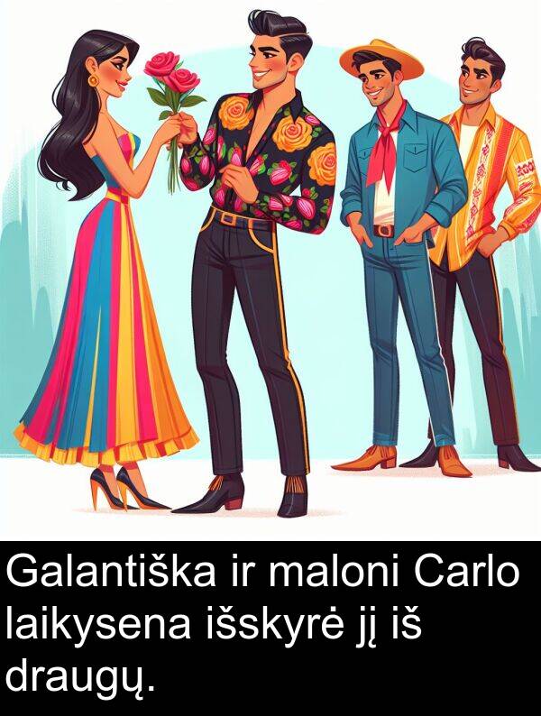 laikysena: Galantiška ir maloni Carlo laikysena išskyrė jį iš draugų.
