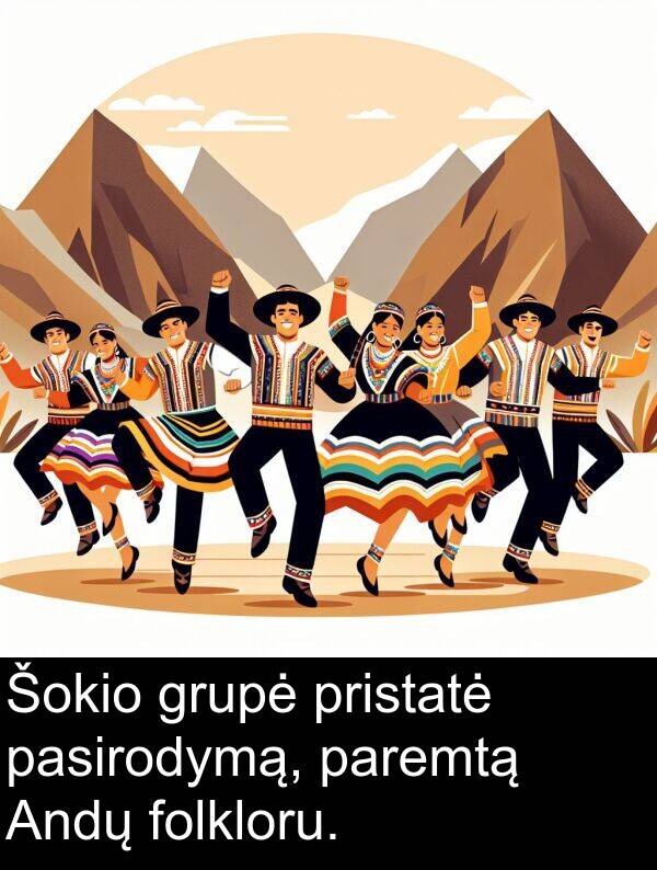 pristatė: Šokio grupė pristatė pasirodymą, paremtą Andų folkloru.