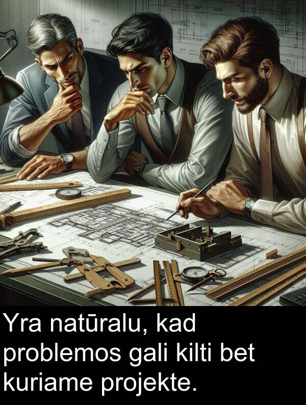 gali: Yra natūralu, kad problemos gali kilti bet kuriame projekte.