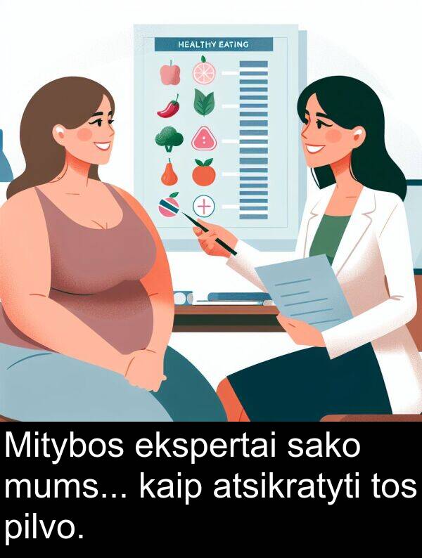 ekspertai: Mitybos ekspertai sako mums... kaip atsikratyti tos pilvo.