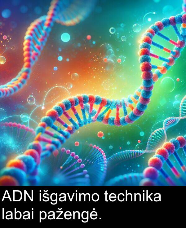 labai: ADN išgavimo technika labai pažengė.