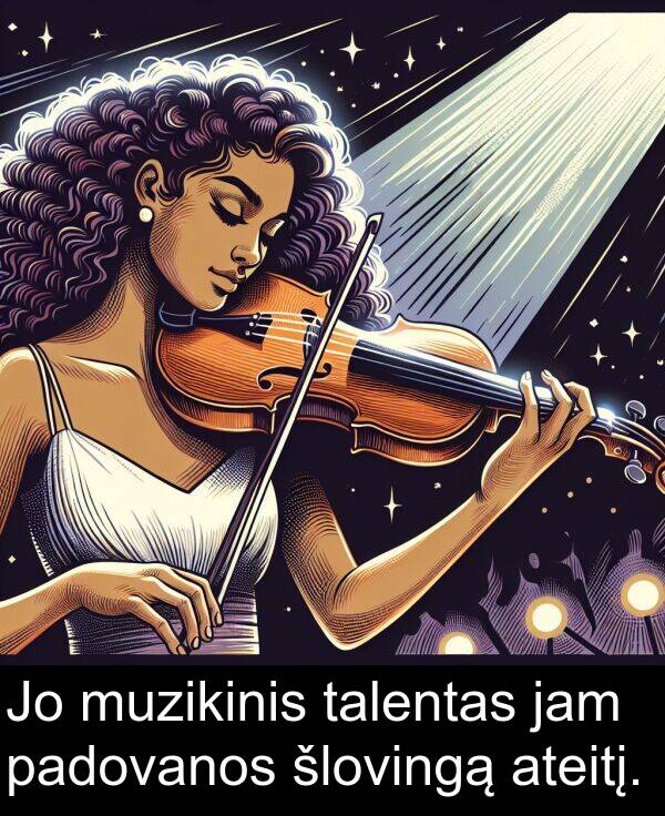 talentas: Jo muzikinis talentas jam padovanos šlovingą ateitį.