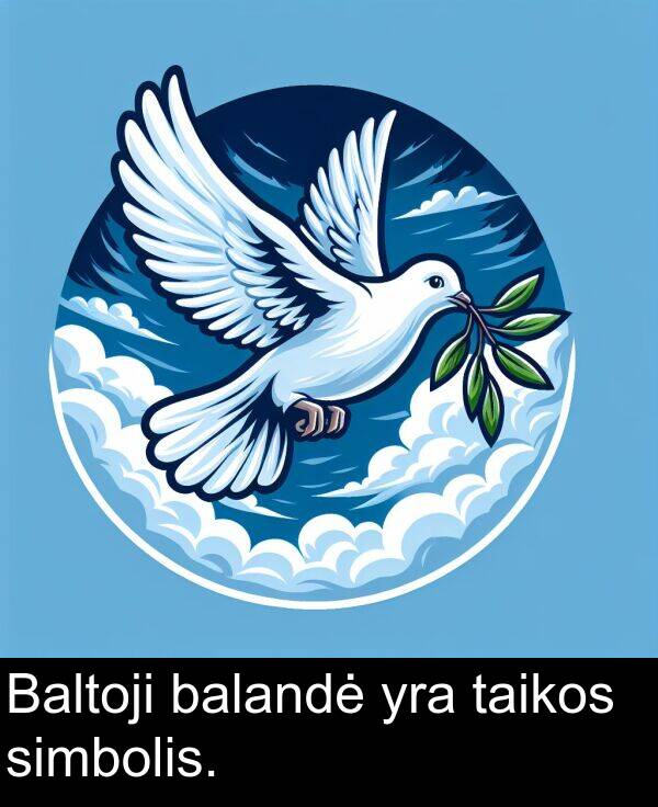 taikos: Baltoji balandė yra taikos simbolis.