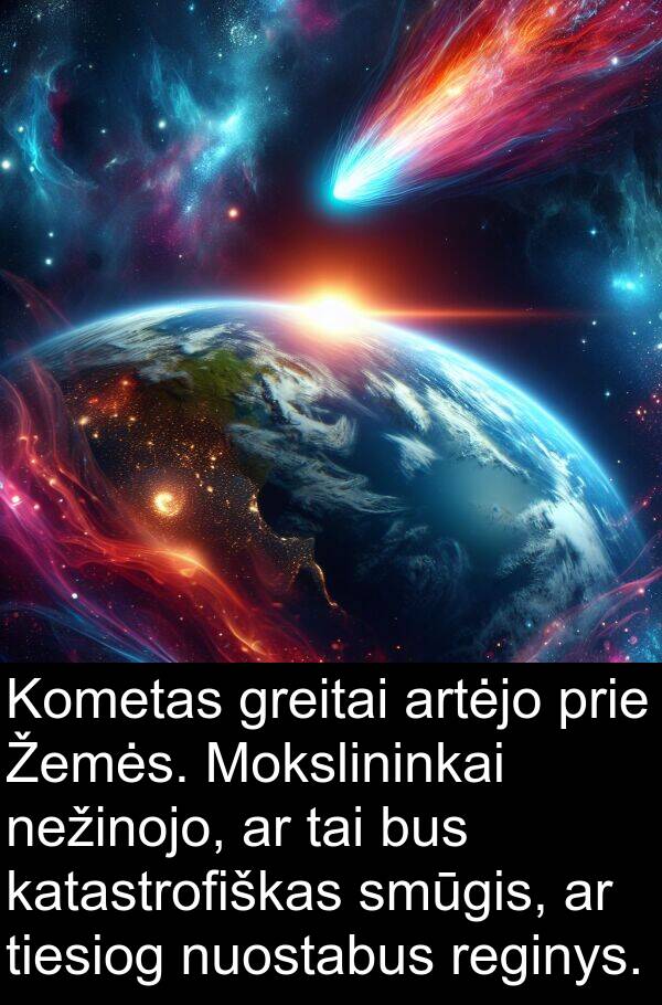 nežinojo: Kometas greitai artėjo prie Žemės. Mokslininkai nežinojo, ar tai bus katastrofiškas smūgis, ar tiesiog nuostabus reginys.