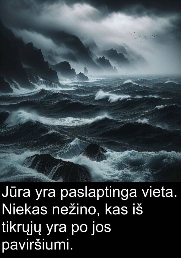 nežino: Jūra yra paslaptinga vieta. Niekas nežino, kas iš tikrųjų yra po jos paviršiumi.