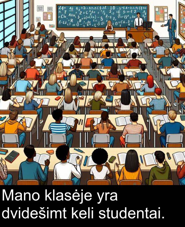dvidešimt: Mano klasėje yra dvidešimt keli studentai.